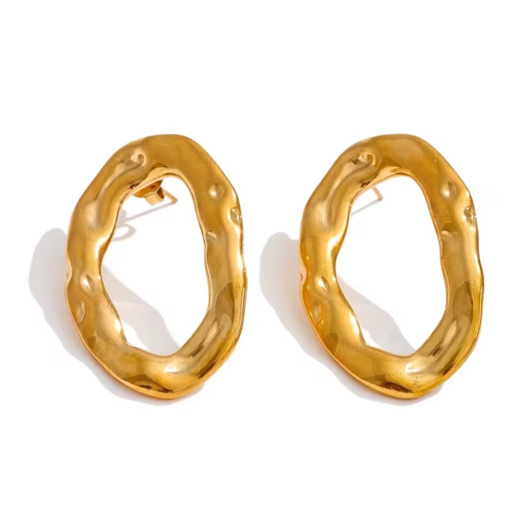 Pendientes Rómbicos- Dorados