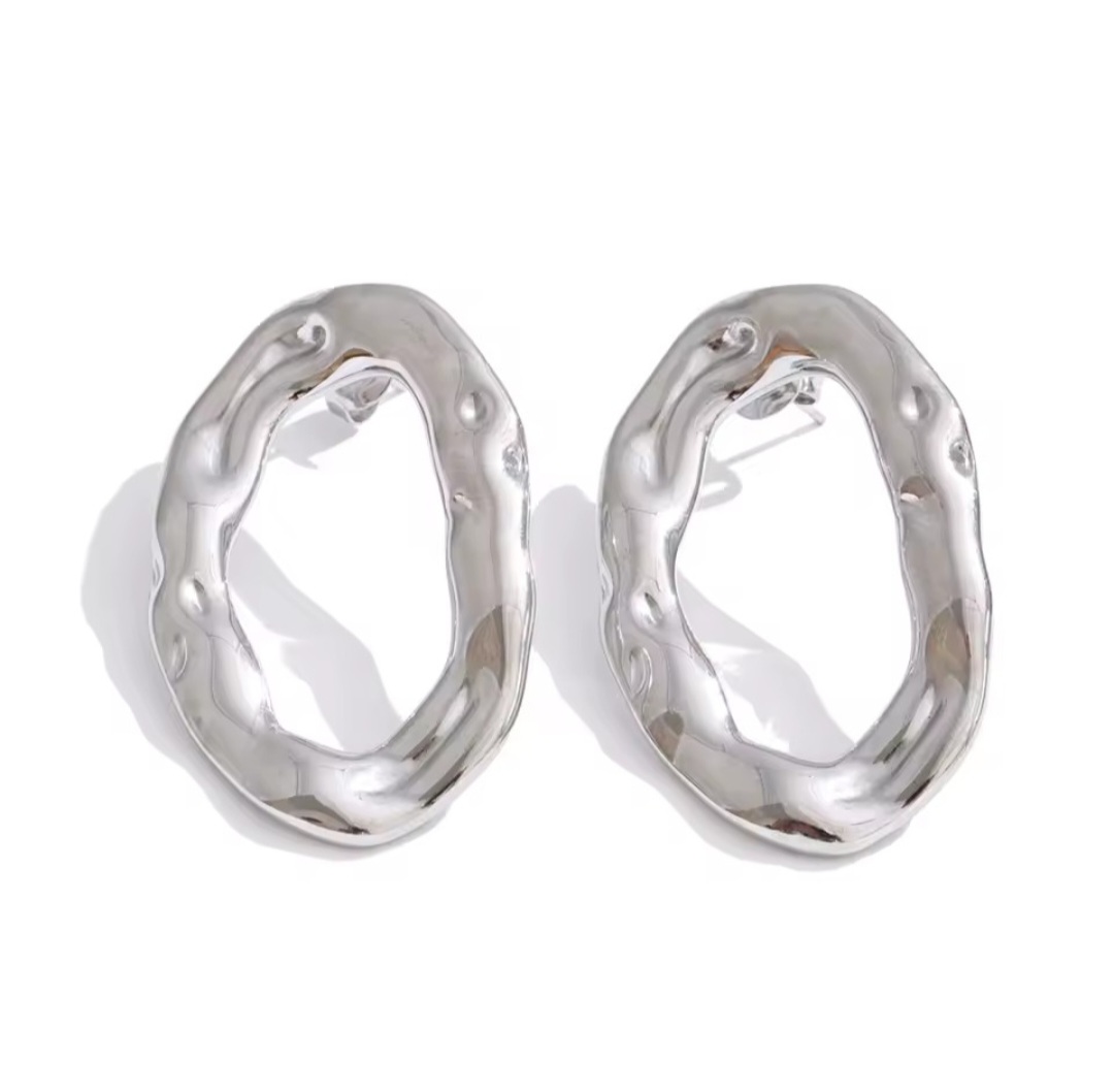 Pendientes Rómbicos - Plateados