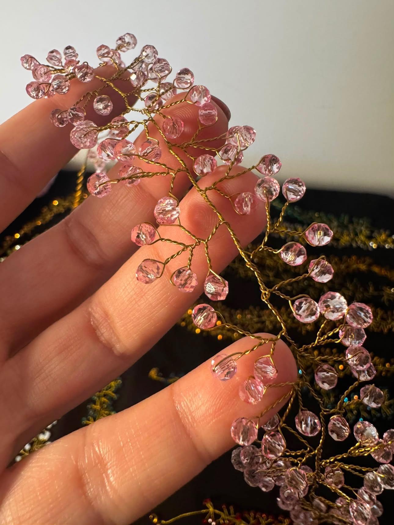 Choker Hilarión - Rosa transparente