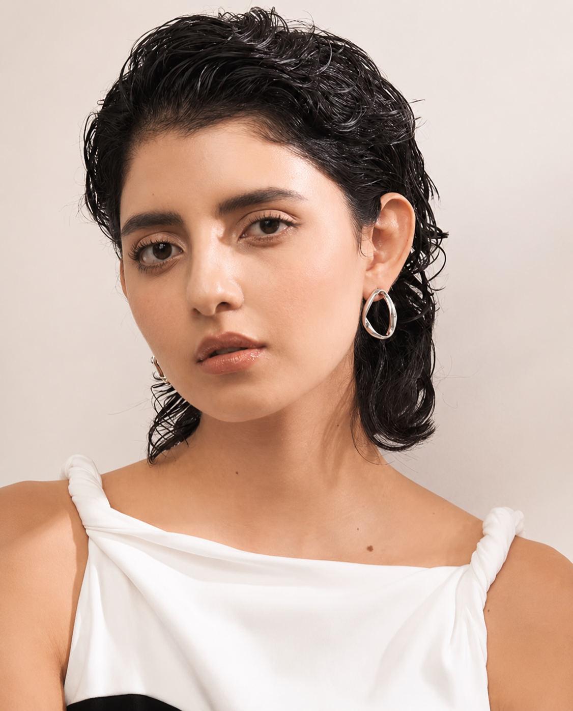 Pendientes Bronce - Plateados
