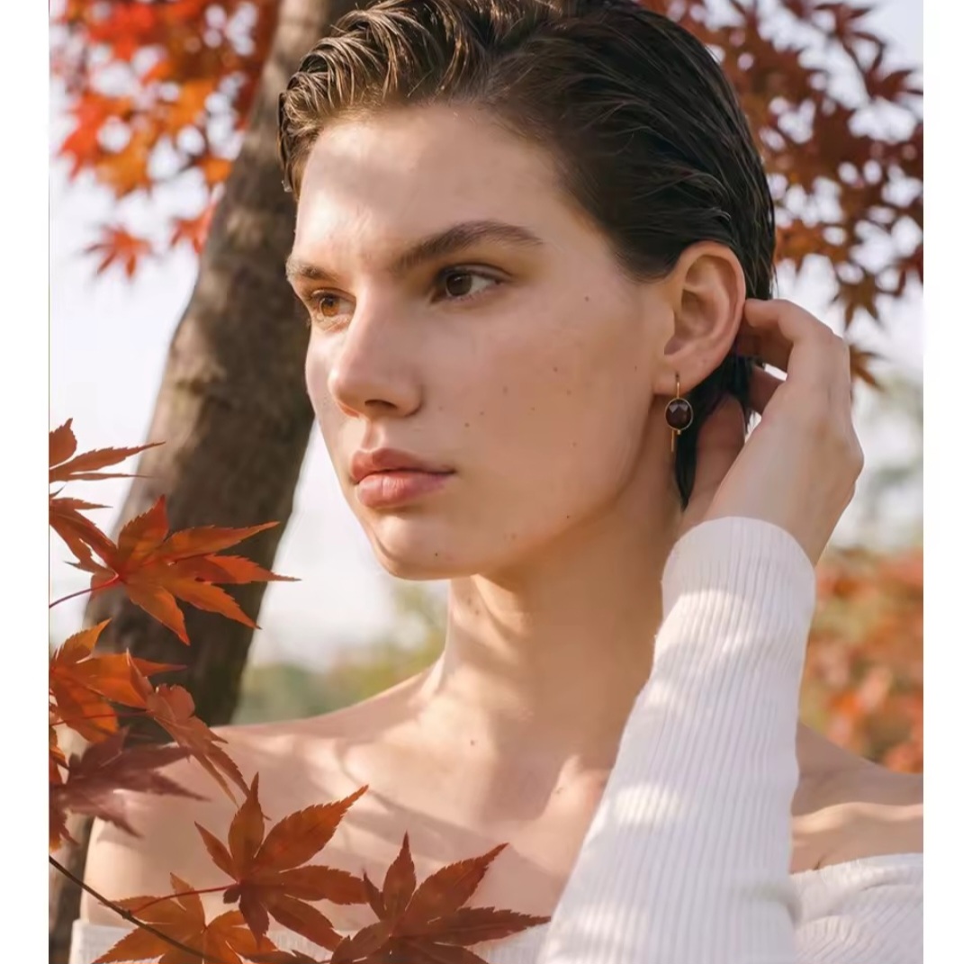Pendientes Nefertitis - Marrones