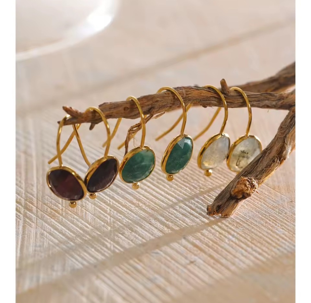 Pendientes Nefertitis - Marrones