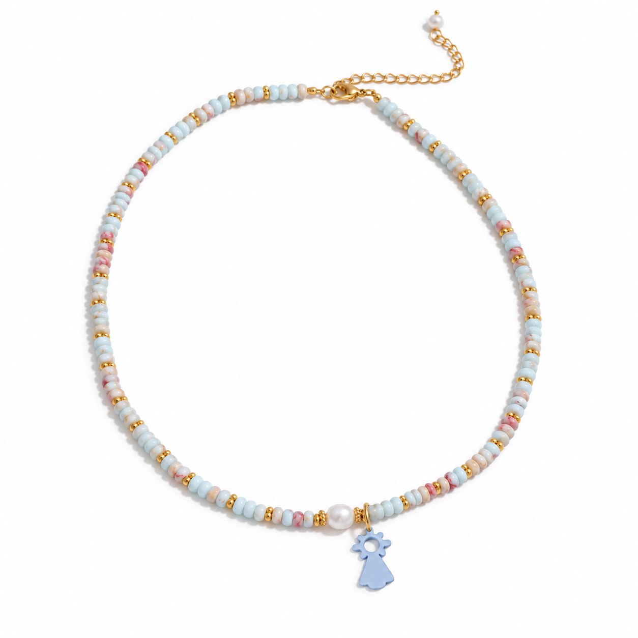 Collar La Pilarica - Azul Claro