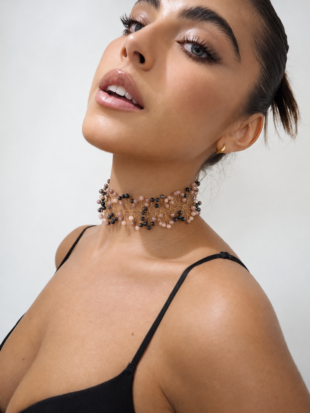 Choker Hilarión - Negro y Rosa